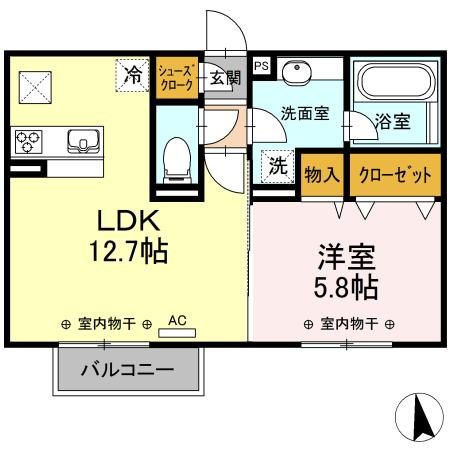 ハイコンプリートⅤ（102） 間取り図画像