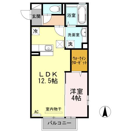 ラピネス　うきは（101） 間取り図画像