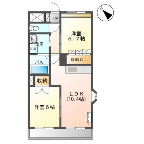 シャインブルー 間取り図画像