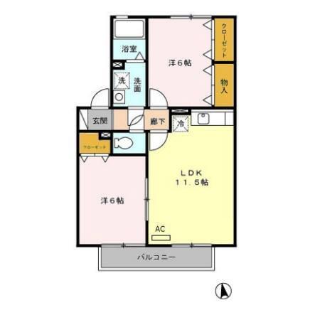プレジール本郷　A棟（203） 間取り図画像