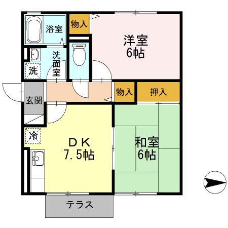 アネックスM（101） 間取り図画像