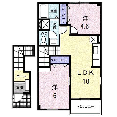 グリーンフォレストＡ（204） 間取り図画像