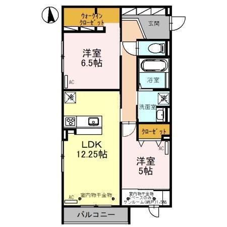 グレイシス（201） 間取り図画像