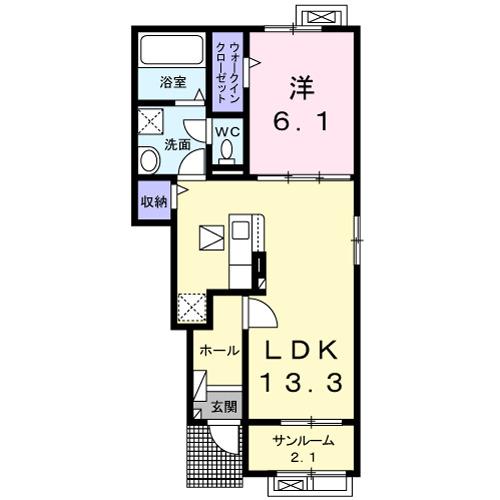 アクア　ローダ（103） 間取り図画像