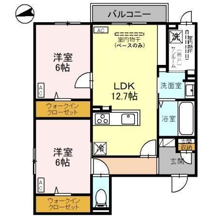 Vintage（302） 間取り図画像