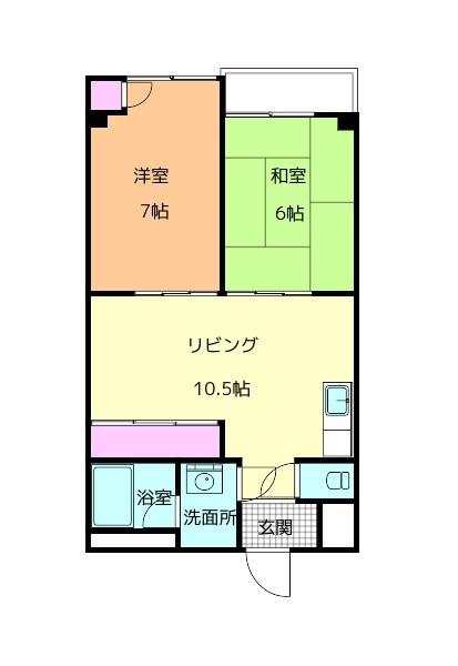 ヴィアーレ伏見台（302） 間取り図画像
