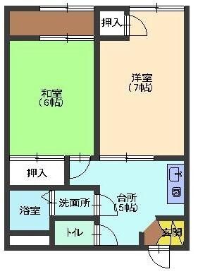 シャンテハイツ（206） 間取り図画像