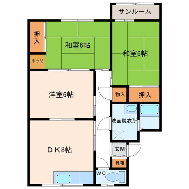 コーポ翔（103） 間取り図画像