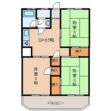 伏見台ビル（603） 間取り図画像