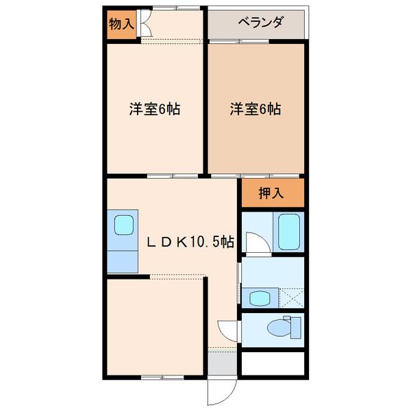 ヴィアーレ伏見台（507） 間取り図画像