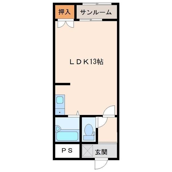 トレンディ伏見台（206） 間取り図画像