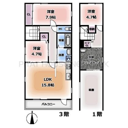  間取り図写真