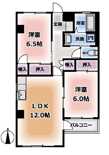 第2シャトー日昌（2A） 間取り図画像