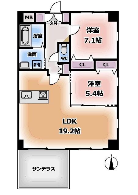 カーサエテルナ（1d） 間取り図画像