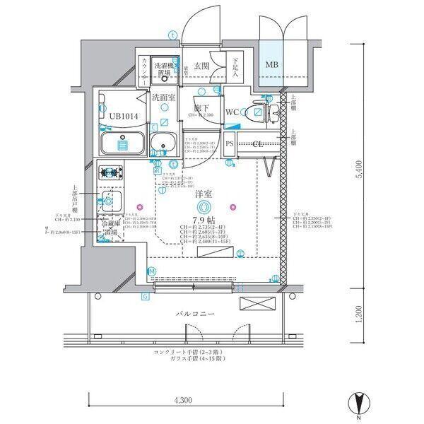 ディアレイシャス名古屋浄心Ⅱ（0407） 間取り図画像