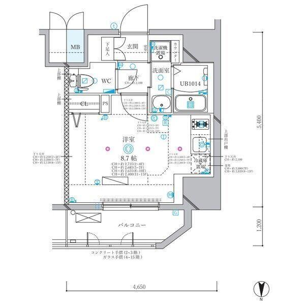 ディアレイシャス名古屋浄心Ⅱ（0408） 間取り図画像