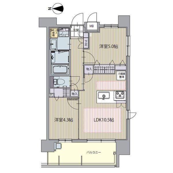 パルティール庄内通（1102） 間取り図画像