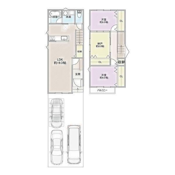 上名古屋三丁目戸建（A） 間取り図画像