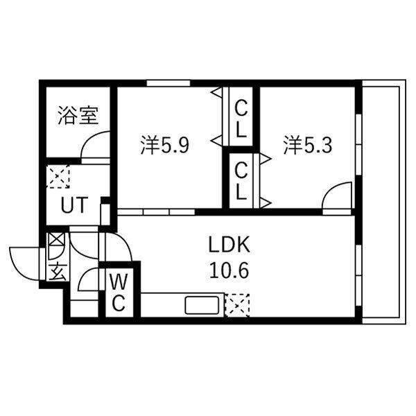 ジトローネ庄内（0101） 間取り図画像