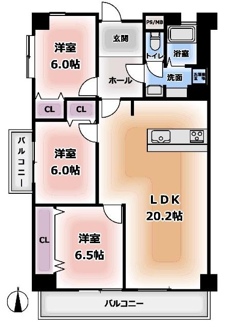 浄心ステーションビル南館 間取り図画像