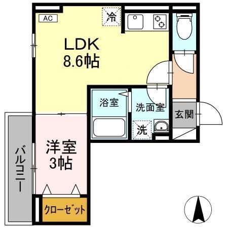 オーブ（203） 間取り図画像