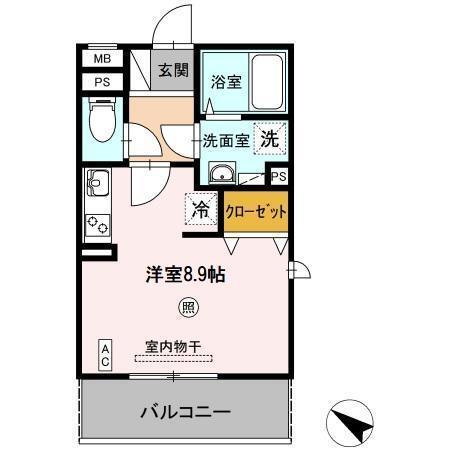 メゾン’Q’（203） 間取り図画像