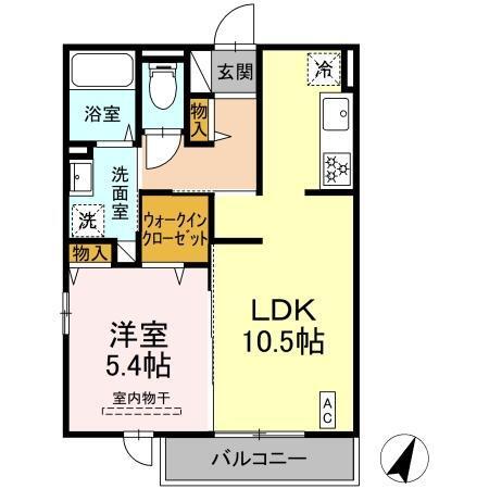 D-room空港南（205） 間取り図画像