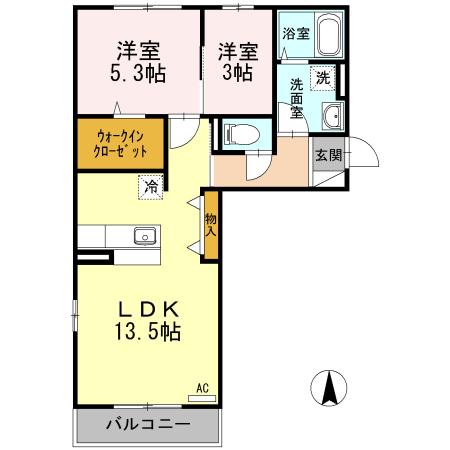 D-room平尾山荘通り（303） 間取り図画像