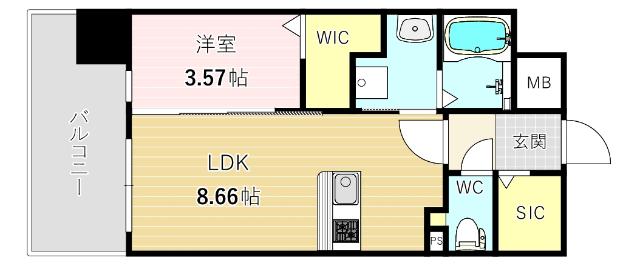 リファレンス六本松ビル（805） 間取り図画像