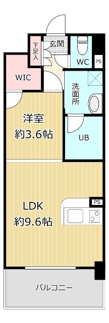 オーキッドレジデンス上呉服（602） 間取り図画像