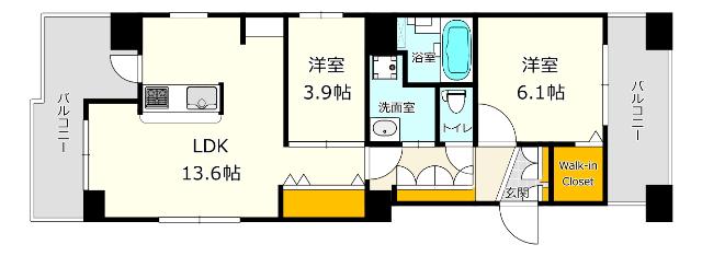 MODERN PALAZZO高宮（301） 間取り図画像