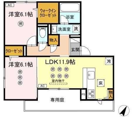 メゾン　ココル（105） 間取り図画像