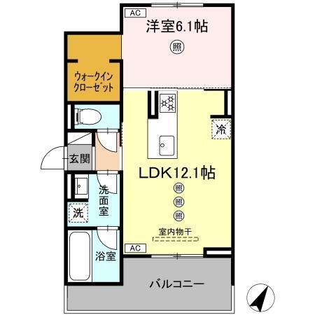 メゾン　ココル（203） 間取り図画像