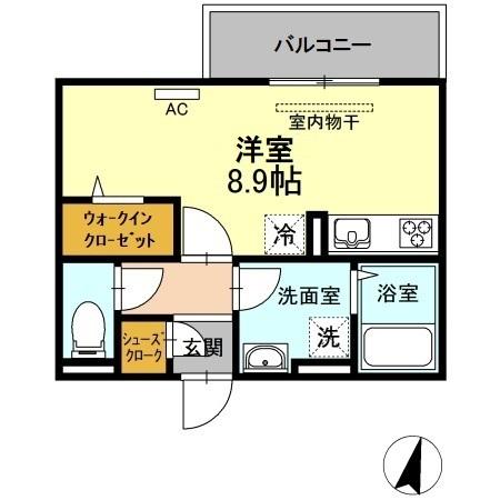 D-room別府（203） 間取り図画像