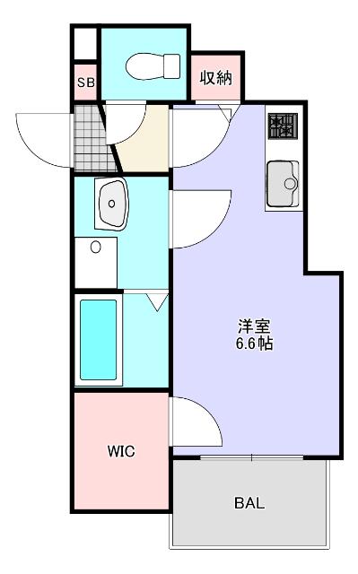 nine tree千歳（101） 間取り図画像