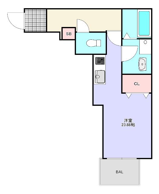 nine tree千歳（102） 間取り図画像