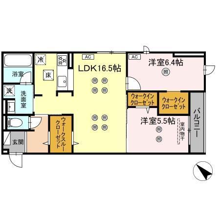D-ROOM東雲町（102） 間取り図画像