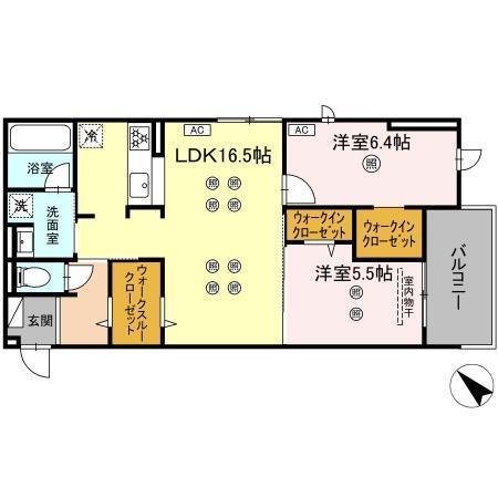 D-ROOM東雲町（202） 間取り図画像
