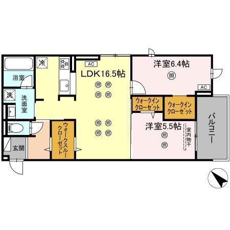 D-ROOM東雲町（302） 間取り図画像