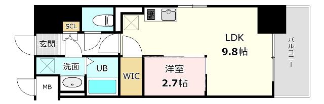 ラクラス博多Ⅱ（304） 間取り図画像