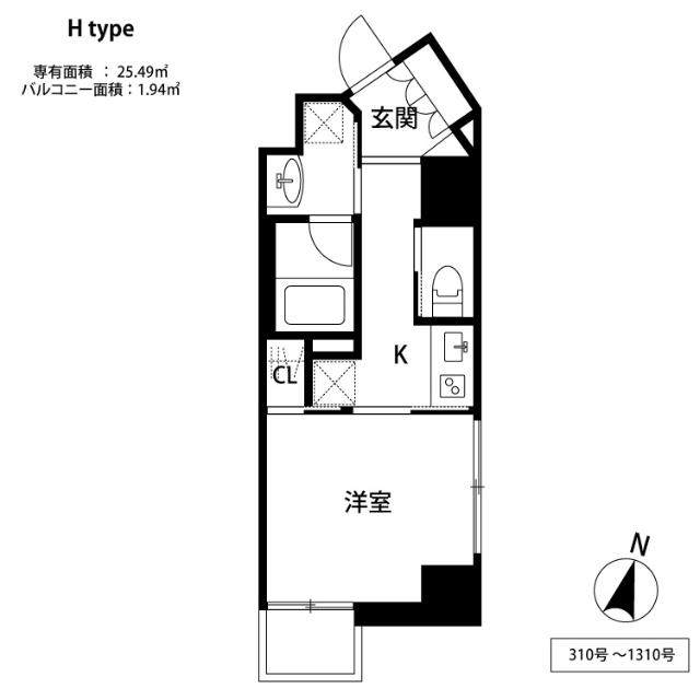 THE天神シティ（1210） 間取り図画像