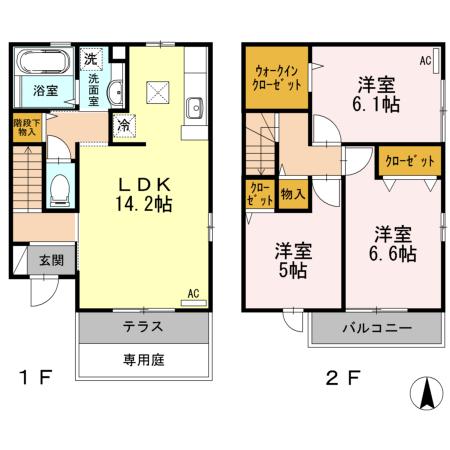 レジダンス井尻　A棟（103） 間取り図画像