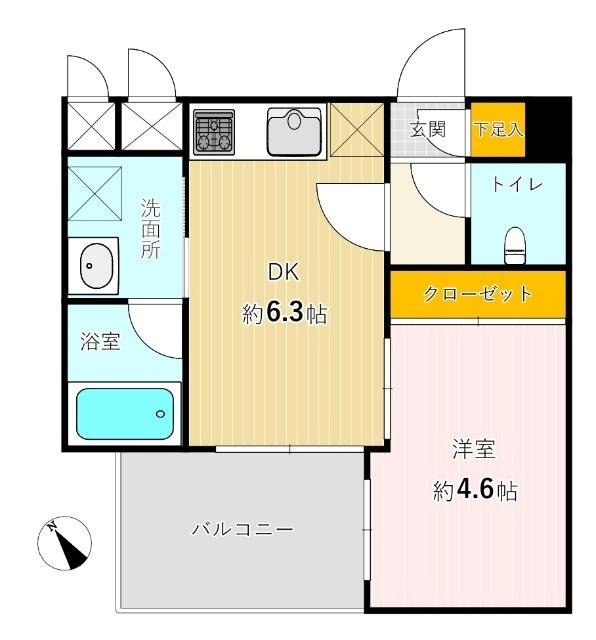 サンヒルズ大橋駅前（304） 間取り図画像