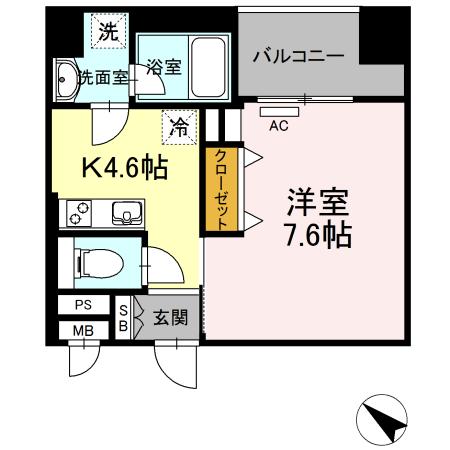D-room gracious平尾（302） 間取り図画像