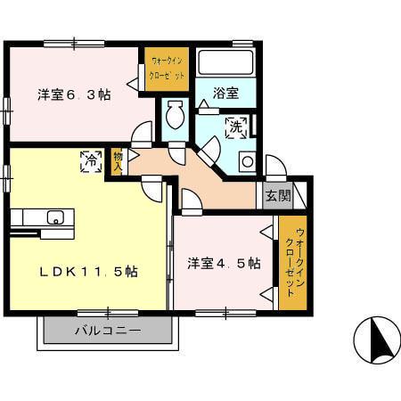 サン　フローラ（202） 間取り図画像
