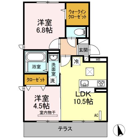 ソフィア新宮　B棟（101） 間取り図画像