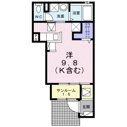 ピースフルライフ（102） 間取り図画像