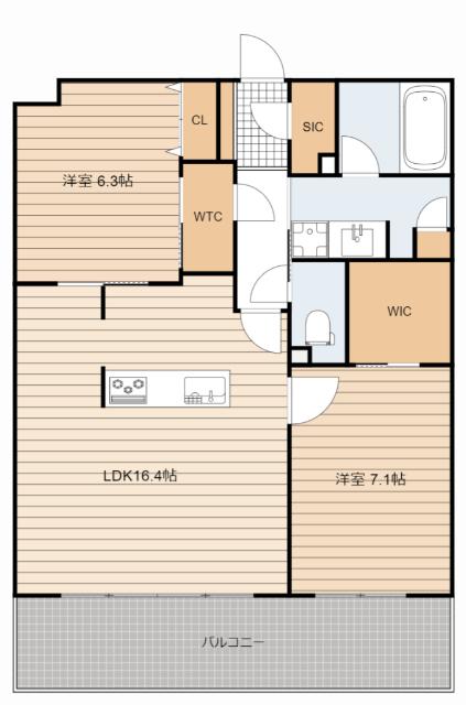 ＹＧＭ箱崎東ＡＮＮＥＸ（203） 間取り図画像