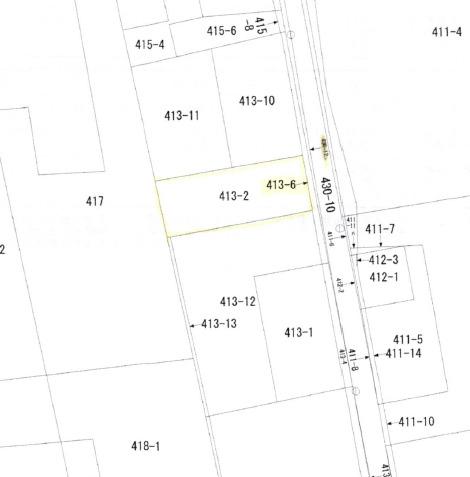梅川町413土地 区画図