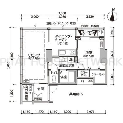  間取り図写真